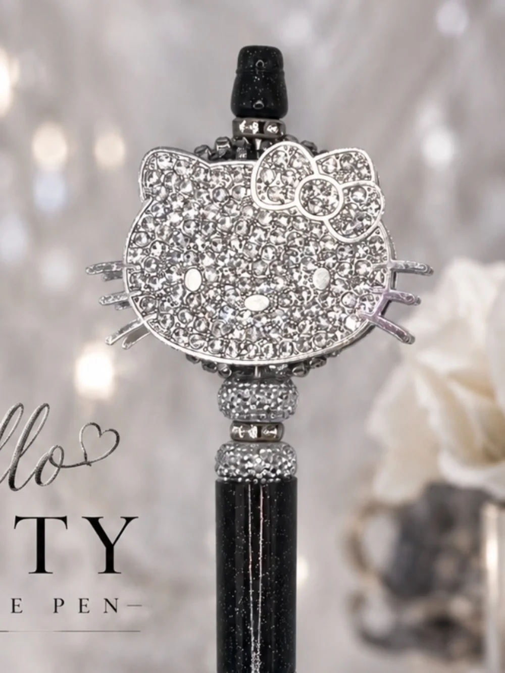 Sparkle Noir Crystal Pen